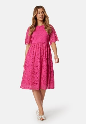 Happy Holly Mandie lace dress Cerise 46