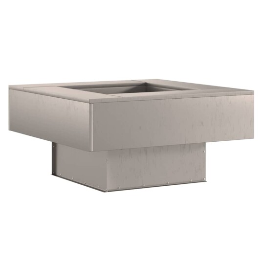 Bålplass Fyrt 80x80x40 cm Forvitret Stål Bålplass Fyrt 80x80x40 cm Forvitret Stål