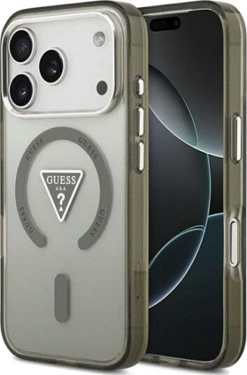 GUESS IML Gradient Triangle Logo MagSafe Case for iPhone 17 Pro Max - Green