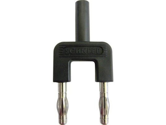 Schnepp 19/4Mb/Sw Kortslutningsstik Sort Stift Diameter: 4 Mm Stiftafstand: 19 Mm 1 Stk
