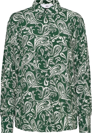 Mango | Printed Flowy Shirt | XS