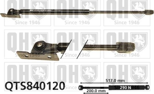 Gassfjær, motorpanser QUINTON HAZELL QTS840120