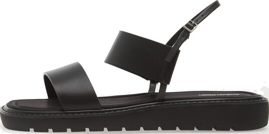 Calvin Klein Sq Molded Sandal Slin Lth Black 38