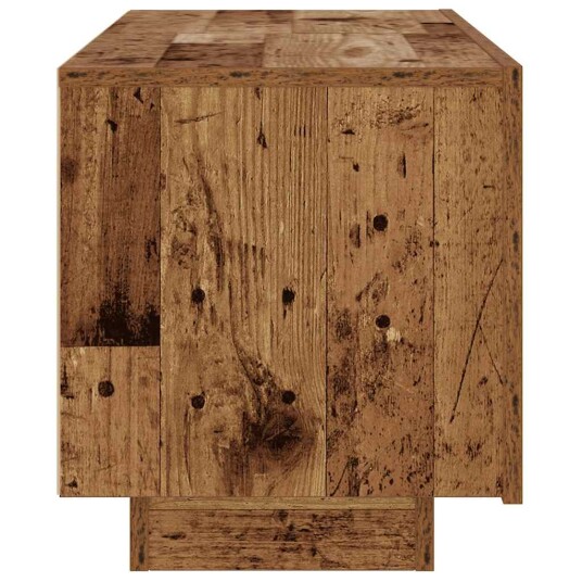  TV-benk gammelt tre 100x35x40 cm konstruert tre 8721158437907