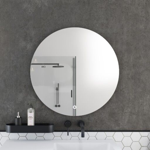 Copenhagen Bath Orø 80 Speil Ø800 mm duggfritt Aluminium/Glass
