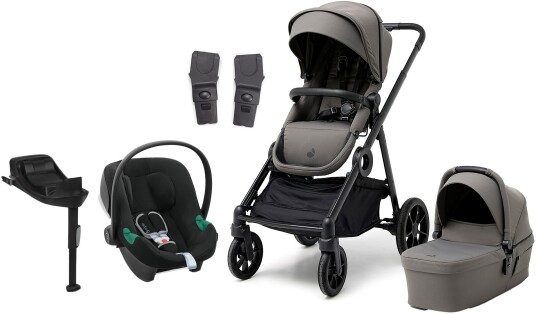 Beemoo Pro Multi 2 Duovogn inkl. Cybex Aton B2 i-Size Babybilstol &  Base Mocha Grey