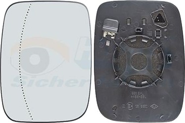 VAN WEZEL 4423837 Speilglass, ytterspeil