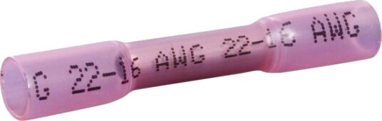 Quadrios 22C467 Skjøteklemme Med Krympeslange 0,5–1,5 Mm² Helisolert Rød 1 Sett (22C467)