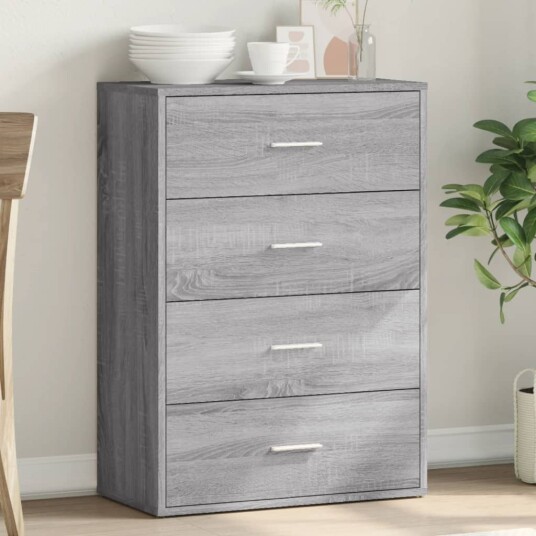 Skjenk grå sonoma 60x31x84 cm konstruert tre 8721012494060