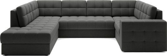 Seksjon Eltap Blewett 299x198x82 cm Sola 6 Mørk grå Venstre