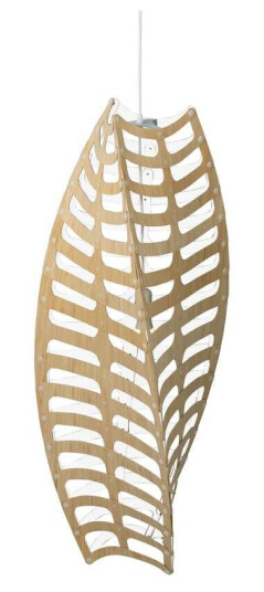 David Trubridge Toru Pendel Ø110 1 Side White David Trubridge Toru Pendel Ø110 1 Side White