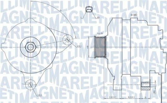 Dynamo MAGNETI MARELLI 063731665010 Dynamo MAGNETI MARELLI 063731665010