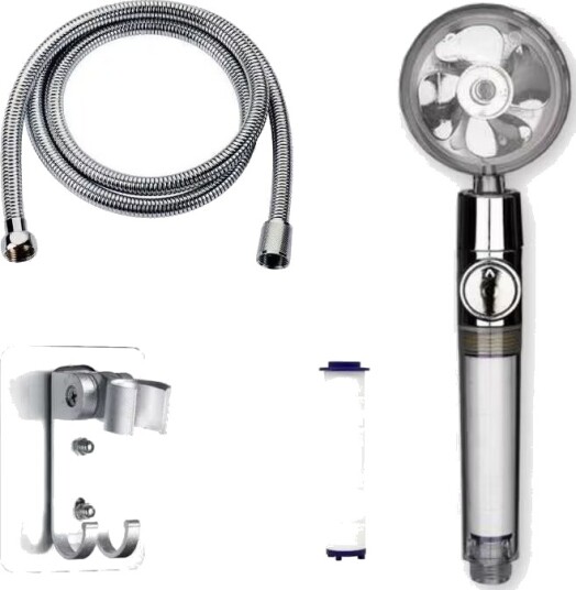 INF Turbo dusjhode med slange og vannfilter INF Turbo dusjhode med slange og vannfilter