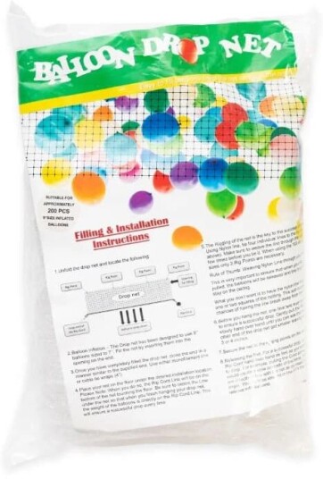 Globos Dropnet til ballonger, 1 x 4,8 m