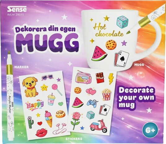 Sense Designa Din Egen Mugg - RED - One Size