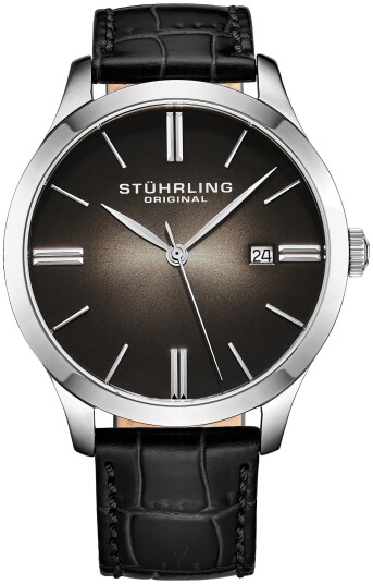 Stührling Original Herreklokke 4014.1 Classic Sort/Lær Ø42 mm Stührling Original Herreklokke 4014.1 Classic Sort/Lær Ø42 mm