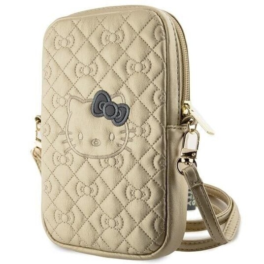 Sourcing Hello Kitty Handbag Hkpbpekhbpd Gold/Gold Quilted Bows Strap