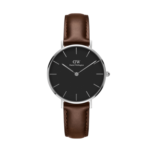 Daniel Wellington DW Watch Petite Bristol Black Silver 32mm MIC Daniel Wellington DW Watch Petite Bristol Black Silver 32mm MIC