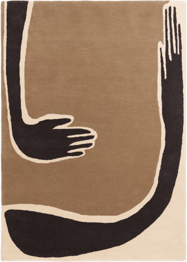 Ferm Living Pose teppe Coffee off white 140x200 cm