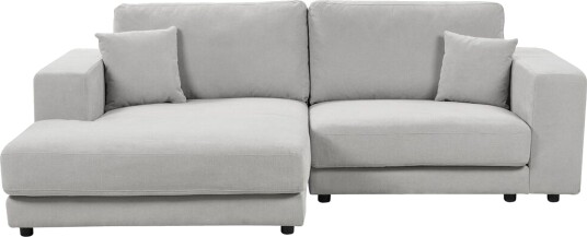 Ersi Sofa med Sjeselong 3 seter Grå/Svart