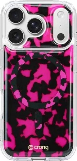 CRONG MagSafe Case for iPhone 17 Pro Max Pink Tortoise