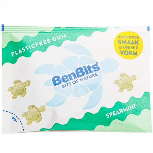 Naturlig plastfri tyggegummi BENBITS Xylitol Spearmint 16g Naturlig plastfri tyggegummi BENBITS Xylitol Spearmint 16g