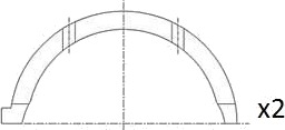 FAI AutoParts BT3000-STD Avstandsskive, veivaksel