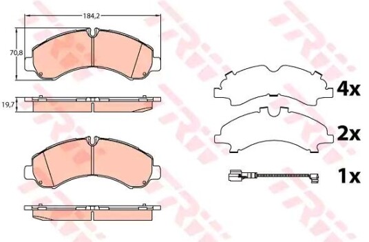Bremseklosser TRW GDB3645