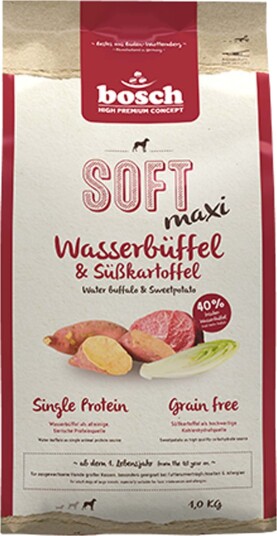 Bosch Hpc Tørrfôr Soft Maxi Vannbøffel & Søtpotet 1 kg