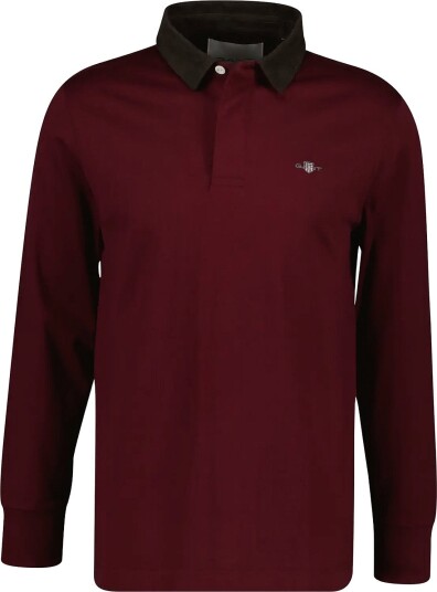 Gant Cord Collar Rugger   DEEP GRAPE WINE   XL