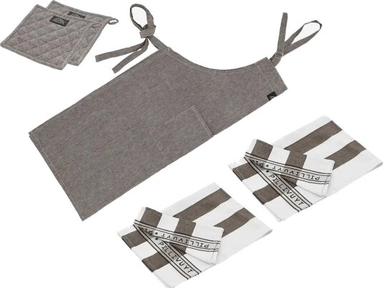 Pillivuyt Textile Set Recycle 5 Parts - BROWN - One Size
