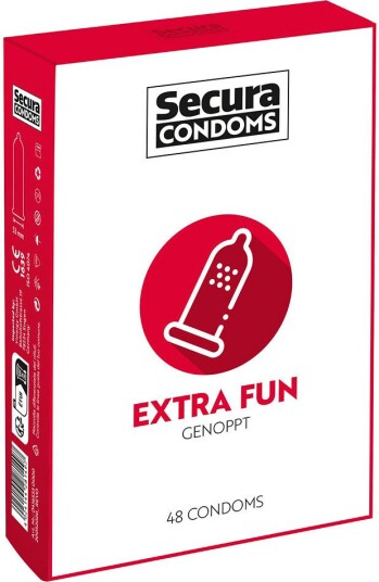Secura: Extra Fun Kondomer 48 stk