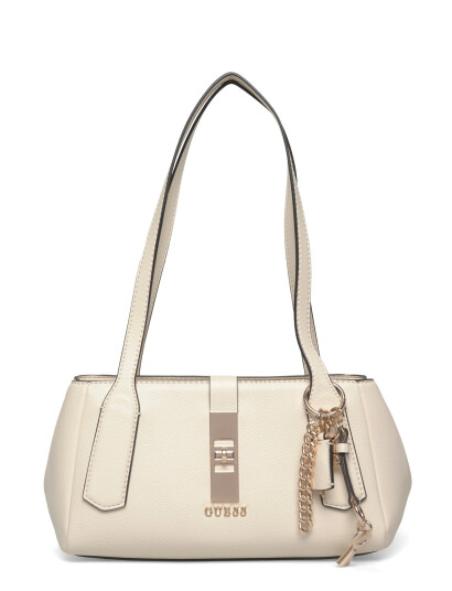 GUESS Brooke Shoulder Satchel Cream