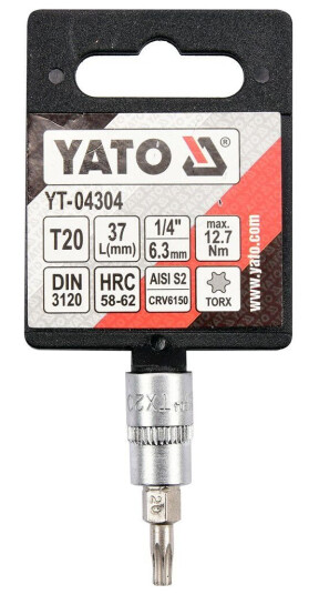 Yato Torx Bits 1/4" T20 37mm Verktøyinnsats