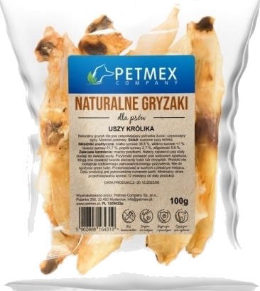 Bravisimo Petmex Hund Tygge Kanin Øre 100 G