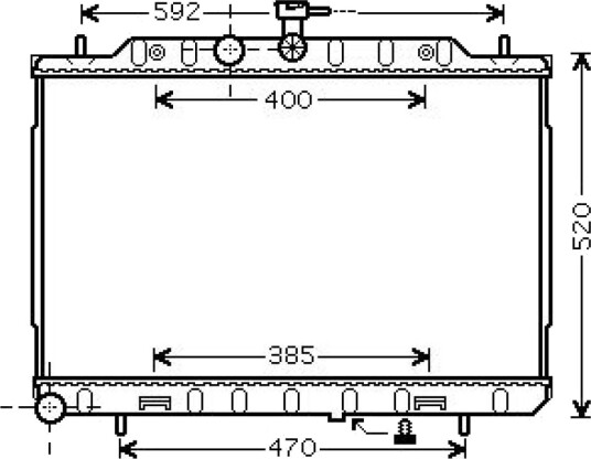 DIEDERICHS DCM1864 Radiator motorkjøling
