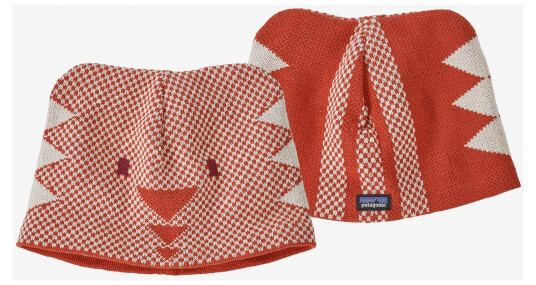 Patagonia Baby Animal Friends Beanie Beanie Bear: Sandhill Rust 3M Patagonia Baby Animal Friends Beanie Beanie Bear: Sandhill Rust 3M