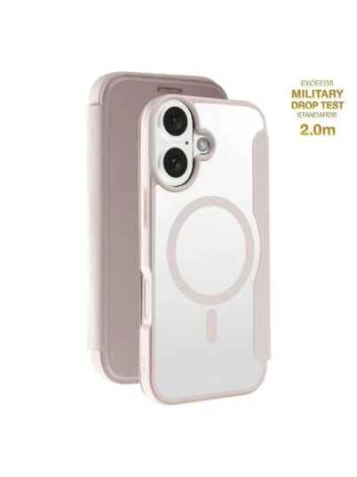 Vivanco Mag Wallet for iPhone 16 Greige Vivanco Mag Wallet for iPhone 16 Greige