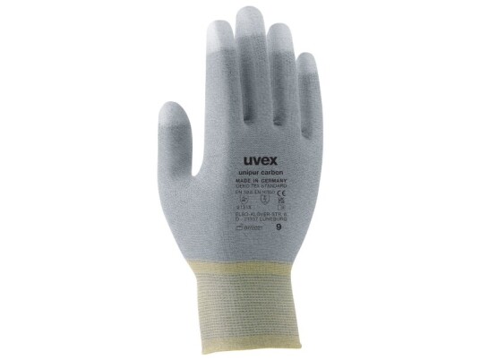 Uvex 60556 Fabrikkhansker Gra Karbon Polyamid