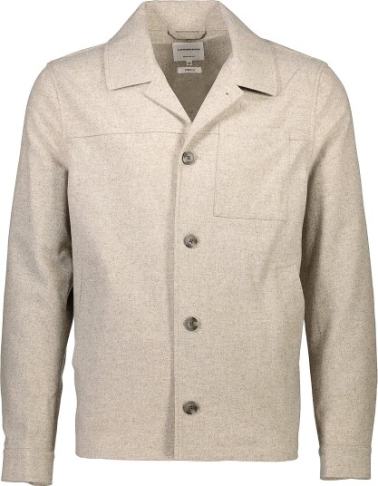 Lindbergh Flannel Wool Blend Cropped Length O Beige S