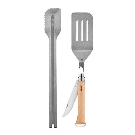 Opinel - Tradition Inox grillsett alt-i-ett bøk Opinel - Tradition Inox grillsett alt-i-ett bøk