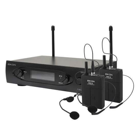 Eikon Wm101dhv2 Wireless System Two Channel Uhf Fix Freq