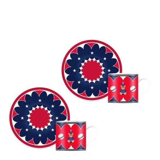 Bialetti   Joyful espressokopp m/underskål 4 deler 7 cl