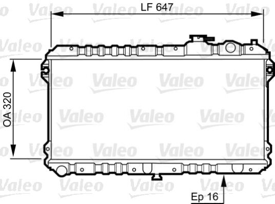 VALEO 731437 Radiator motorkjøling