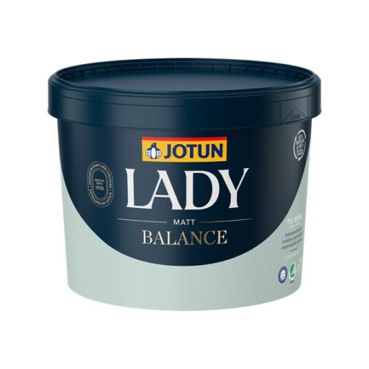 Jotun Interiørmaling Lady Balance Hvit Base 9l