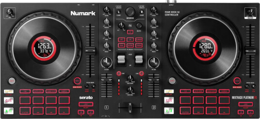 Numark Mixtrack Platinum FX DJ Controller with M-Audio BX4 Monitors