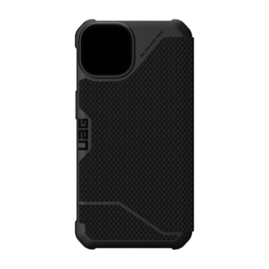 UAG iPhone 13 Pro UAG METROPOLIS Series Folio Deksel - Kevlar - Svart UAG iPhone 13 Pro UAG METROPOLIS Series Folio Deksel - Kevlar - Svart