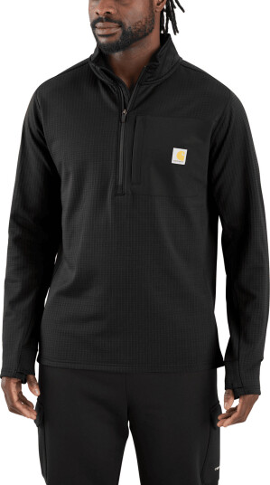 Carhartt Carhartt Force Relaxed Fit Mock Neck Half Zip T Shirt Men Black M M