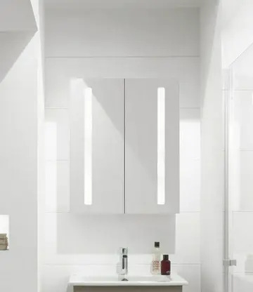 VILLEROY & BOCH MY VIEW 14 SPEILSKAP MED LYS 60 X 75 CM