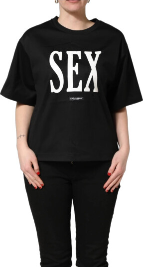 Dolce & Gabbana Dame Topper Svart S, Dolce & Gabbana Dame Topper Svart S,
